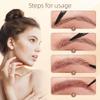 2 in 1 Eyebrow Pencil, 2025 New Magic Eyebrow Tattoo Pencil 4 Fork Tip, Waterproof Eyebrow Pen Microblading Eyebrow Pencils Natural Fine Stroke Eyebrow Pen (Dark Brown) view 3