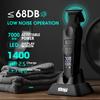 DSP Hair Trimmer for Men, Beard Trimmer, Cordless USB Rechargeable Barber Trimmer DLC, Speeds Adjustable, Travel Lock, Low Noise with Charging Base view 2