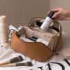 5sssallefaa Large-Capacity Travel Cosmetic Bag Portable Leather Makeup Pouch Women Waterproof Bathroom Washbag Multifunction view 3