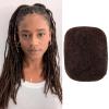 Afro Kinky Bulk 100% Human Hair 8inch 30g/Pack Afro Kinky Curly Bulk Bundles Hair for Making/Repair Locs, Dreadlocks Braiding Hair ExtensionsDark Brown#8 Inch view 1