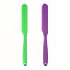 2-PCS Non-Stick Reusable Wax Silicone Spatula, Silicone Waxing Applicators for Hair Removal, for Home Salon Body Use(Green & Purple, size 2) view 1