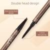 2 in 1 Eyebrow Pencil, 2025 New Magic Eyebrow Tattoo Pencil 4 Fork Tip, Waterproof Eyebrow Pen Microblading Eyebrow Pencils Natural Fine Stroke Eyebrow Pen (Black) view 2