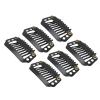100PCS Wig Clips Windproof 8 Teeth Hair Extension Clips for Hat Fixing Black view 2
