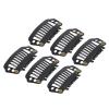 100PCS Wig Clips Windproof 8 Teeth Hair Extension Clips for Hat Fixing Black view 3