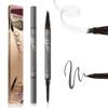 2 in 1 Eyebrow Pencil, 2025 New Magic Eyebrow Tattoo Pencil 4 Fork Tip, Waterproof Eyebrow Pen Microblading Eyebrow Pencils Natural Fine Stroke Eyebrow Pen (Grey) view 1