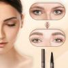 2 in 1 Eyebrow Pencil, 2025 New Magic Eyebrow Tattoo Pencil 4 Fork Tip, Waterproof Eyebrow Pen Microblading Eyebrow Pencils Natural Fine Stroke Eyebrow Pen (Grey) view 4
