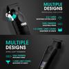 DSP Professional Hair Clippers Set for Men, Cordless Barber Clipper Beard Trimmer DLC, USB Rechargeable, Speeds Adjustable, Travel Lock, Low Noise with Charging Base view 3