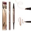 2 in 1 Eyebrow Pencil, 2025 New Magic Eyebrow Tattoo Pencil 4 Fork Tip, Waterproof Eyebrow Pen Microblading Eyebrow Pencils Natural Fine Stroke Eyebrow Pen (Light Brown) view 1