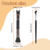 3pcs Nose Contour Brush U Shape,2-in-1 Dual Head Makeup Brush Nose Contour with 2 Pieces Sickle Type Nose Shadow Brush,for Sculpting and Defining view 2