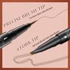 4 Fork Tip Eyebrow Pen - 2-in-1 Waterproof Brow Pencil with Ultra-Fine Tips & Smudge-Proof Formula, Eyebrow Makeup for Natural Looking Eyebrows(Includes Eyebrow Stencils & Brush) (Black) view 2