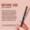 4 Fork Tip Eyebrow Pen - 2-in-1 Waterproof Brow Pencil with Ultra-Fine Tips & Smudge-Proof Formula, Eyebrow Makeup for Natural Looking Eyebrows(Includes Eyebrow Stencils & Brush) (Black) view 4
