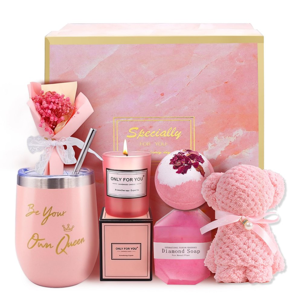 Gift Baskets for Women,10 PCS Spa Self Care Package for Birthday, Thank You, Get Well, Perfect Relaxation Gifts for Mom, Grandma,Sister, Best Friends,Christmas,Holiday, Valentines Day Presents for Her