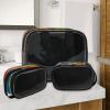CNNINGYI Clear Makeup Bag, 3 Pcs of Translucent Cosmetic Bags Set, Transparent Fish Travel Makeup Pouch, Waterproof Cute Toiletry Bag for Women (Ocean Fish) view 3