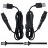 5V Shaver Charger Cable Fit for Philips Shaver series S3243/91, S1016/90, S3242/90, S7886/84, X3052/91, S7887/82, X3001/90, S7885/85, X5006/85, S5880/81 Power Cord(2x Cables) view 2