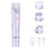 Women's Shave Hair Remover, 2026 New 2-in-1Rechargeable, Eletctric, Waterproof&Easy Women's Body Shaver for Facial Face Lip Chin Underarm Legs (Purple) view 1