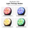 Facial Cleansing Brush Electric Face Scrubber - Rechargeable Face Cleansing Brush with 4 LED Gentle Light Silicone Heat and Vibration Exfoliator Massage Deep Cleansing,IPX7 Waterproof,Ideal Gift view 2