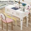 Modern Adjustable Nail Tech Desk, Nail Desk Makeup Table Manicure Table with Drawers, Nail Tech Workstation for Nail Salon, Beauty Salon(39.4''x15.7''x31.5'') view 3