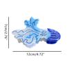 Magical Jellyfish Hair Clip,Acetate Claw Clips,Funny Hair Clips for Women,Royal Blue view 2