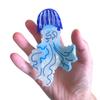 Magical Jellyfish Hair Clip,Acetate Claw Clips,Funny Hair Clips for Women,Royal Blue view 3