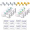 YINPAD Ear Piercing Kit, Disposable Piercing Gun Preloaded with Different Style Studs, at Home Self Piercer Kit (4 golden 4 silvery, White Crystal) view 1