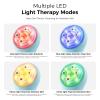 Facial Cleansing Brush Electric Face Scrubber - Rechargeable Face Cleansing Brush with 4 LED Gentle Light Silicone Heat and Vibration Exfoliator Massage Deep Cleansing,IPX7 Waterproof,Ideal Gift view 2
