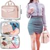 Aikimfuly Creative Cosmetic Bag for Women | Cute Portable Toiletry Bag | Travel Makeup Organizer | Stylish Storage for Cosmetics and Perfume view 3