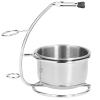 BORDSTRACT Shaving Stand Bowl, Stainless Steel Shaving Stand Bowl Set with Non Slip Base for Men view 3