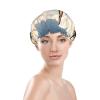 Airplane Flying Shower Cap For Women Reusable Double Layers Bathing Bath Cap Hair Caps Waterproof Elastic Band Ladies Spa Salon Shower Hat Hair Caps view 3