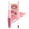 evpct Pine Red Metallic Glitter Lip Liner and Lipstick Combo Lip Gloss Stain Set Makeup for Women Long Lasting Waterproof 24, Warm Pink Metallic Shimmer Frosted Iridescent Shiny Liquid Lipstick 09 view 2