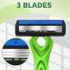 Leriton 40 Pcs 3 Blade Disposable Razors for Men Bulk Sensitive Skin Razor for Men Travel Hotel Spa Summer Party Gift, Individually Packaged view 2
