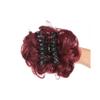 Bun, Heat Resistant Black Synthetic Claw Clips for Messy Bun & Curly Hair for Women(Red) view 2