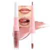 evpct Bronze Gold Metallic Glitter Lip Liner and Lipstick Combo Lip Gloss Stain Set Makeup for Women Long Lasting Waterproof 24, Rose Gold Metallic Shimmer Frosted Iridescent Glossy Liquid Lipstick 14 view 2