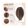 Bun, Clip-on Short Straight Wig Ponytail Changeable Styling Headdress Hair Ring Fluffy Hair Piece Ponytail for Women(Black) view 2