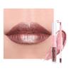 evpct Dark Bronze Metallic Shimmer Lip Liner and Lipstick Combo Lip Gloss Stains Set Makeup for Women Long Lasting Waterproof 24, Iced Mocha Frosted Metallic Glitter Glossy iridescent Liquid Lipstick view 1