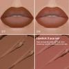 BINGBRUSH 2-in-1 Gradient Lip Liner & Lipstick Combo,2Pcs Matte Longwear Waterproof Lip Pencil with Cone Tip,Smudge Proof Crayon for Flawless Ombre Contour,Women's Long Lasting Makeup Set (01#&04) view 2