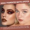 BINGBRUSH 2-in-1 Gradient Lip Liner & Lipstick Combo,2Pcs Matte Longwear Waterproof Lip Pencil with Cone Tip,Smudge Proof Crayon for Flawless Ombre Contour,Women's Long Lasting Makeup Set (01#&04) view 3