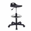 BXKCFYBSQ Saddle Stool with Wheels,Swivel Ergonomic Chair with Ring Pedal,Height Adjustable 45-80cm,for Massage Salon Hairdressers,Bearing Weight 440lbs(80x35cm) view 1