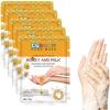AWIWTOBQ 5 pack Hand Mask Moisturizing Glove, Hand Peel Mask Exfoliating Gloves, Hand Repair Glove for Dry Hands Treatment, Remove Dead Skin, Rough Skin, purple Honey Milk view 1