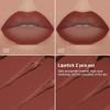 BINGBRUSH 2-in-1 Gradient Lip Liner & Lipstick Combo,2Pcs Matte Longwear Waterproof Lip Pencil with Cone Tip,Smudge Proof Crayon for Flawless Ombre Contour,Women's Long Lasting Makeup Set(02#&03) view 2