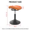 BXKCFYBSQ Saddle Stool,Swivel Ergonomic Chair,Leather Adjustable Salon Chair,Height Adjustable 42-62cm,for Massage Salon Hairdressers,Bearing Weight 440lbs(Green) view 2