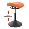 BXKCFYBSQ Saddle Stool,Swivel Ergonomic Chair,Leather Adjustable Salon Chair,Height Adjustable 42-62cm,for Massage Salon Hairdressers,Bearing Weight 440lbs(Green) view 3