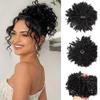 Bun, Wig Screw Hair Ring Women's Chemical Fiber High Temperature Silk Hair Accessories Hair Pack Messy Fluffy Faux Hair Ring for Women(Brown) view 1