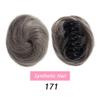 hair bun, Wig Women's Fluffy Donut Head Pod Invisible Short Grab Clip Hair Bun Hair Bags(Dark grey) view 3