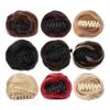 hair bun, Wig Women's Fluffy Donut Head Pod Invisible Short Grab Clip Hair Bun Hair Bags(Dark grey) view 4