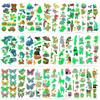 370 Patterns Party Favors, 36 Sheets Glow In Dark Stickers Luminous Temporary Tattoos, Waterproof Fake Tattoo Supplies Animal Dinosaur Mermaid Butterfly Stickers for Birthday Decorations view 1