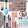 All in One Makeup Kit Makeup Set for Girls Includes18-Color Eyeshadow Palette Lip Gloss Brow Pencil Blush Concealer Foundation Mascara & Eyeliner with Travel-Friendly Tools for Everyday Glam view 1