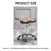 BXKCFYBSQ Saddle Stool Chair with Wheels,Hydraulic Rolling Swivel Stool Chair,Ergonomic Chair,Height Adjustable 42-59cm,for Massage Salon Hairdressers,Bearing Weight 440lbs(Brown) view 2