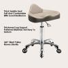BXKCFYBSQ Saddle Stool Chair with Wheels,Hydraulic Rolling Swivel Stool Chair,Ergonomic Chair,Height Adjustable 42-59cm,for Massage Salon Hairdressers,Bearing Weight 440lbs(Brown) view 4