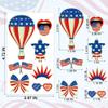 106 Packs 4th of July Decorations, 4th of July Glow in the Dark Tattoos, Multiple Styles Fourth of July Tattoos, Red White and Blue Decor Suitable for Patriotic Accessories Independence Day Supplies view 2