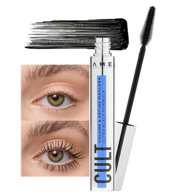 LAMEL Cult Volume & Define Mascara Volumizing & Curling, Smudge-Proof, Flake-Free, Deep Black Pigment Mascara - 404